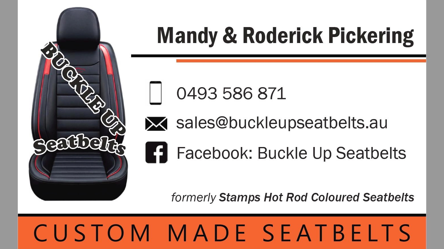 Buckle Up Business Card Pic